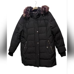 Womens Artic Expedition Heavyweight Parka w/ Removable Hood Black Size L